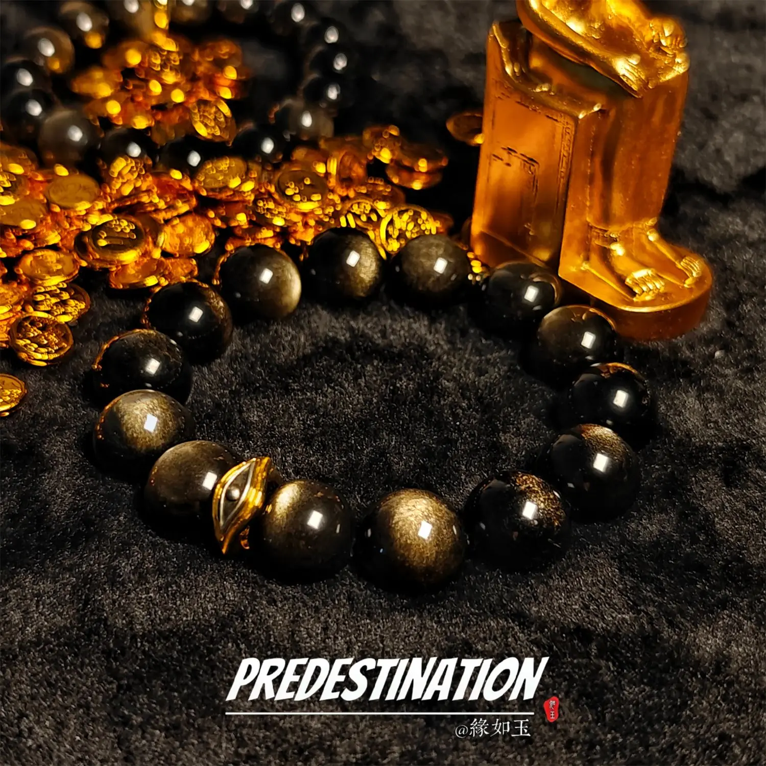 

Natural obsidian hand string in the the Year of the Loong, versatile transportation, and high-end lovers' holiday gifts