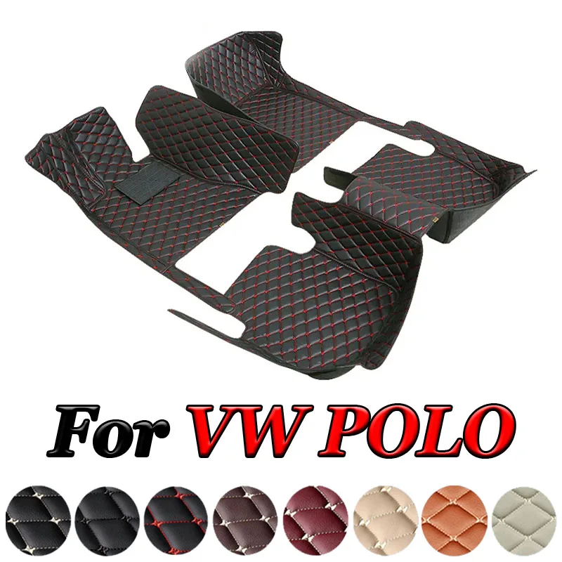 

Custom Car Floor Mats For VW POLO Auto Carpets Foot Coche Accessorie