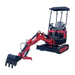 Mini Excavator 1.5 Ton Hydraulic Crawler Mini Backhoe Diggers Efficient Excavator Customization