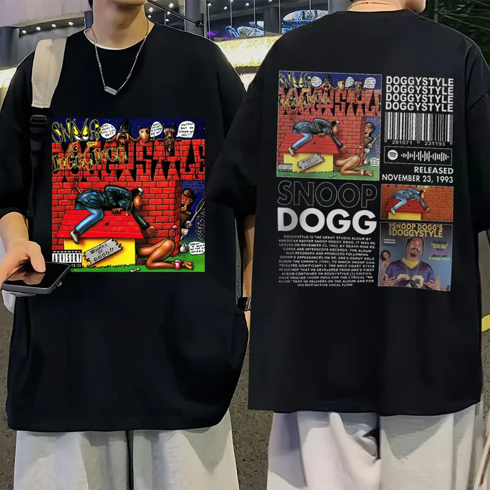 Snoop Dogg T Shirt Doggystyle Album 90s Y2K Merch Vintage Rapper