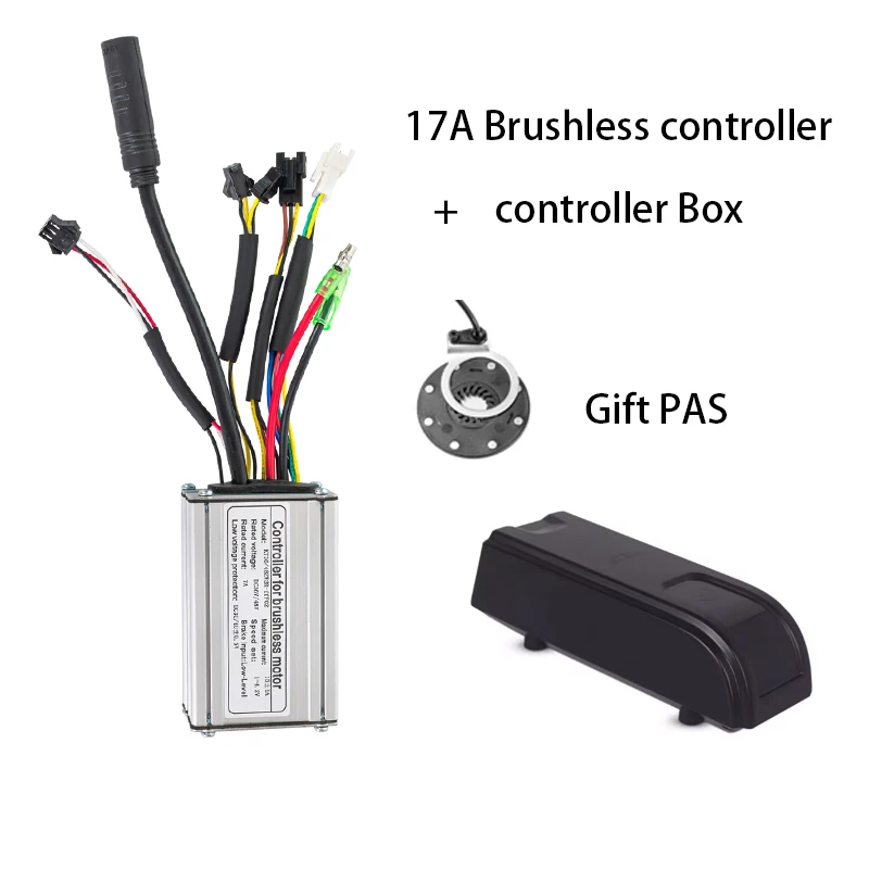 Brushless controlador para bicicleta elétrica peças, LCD3 controlador Box Set, 17A, 22A