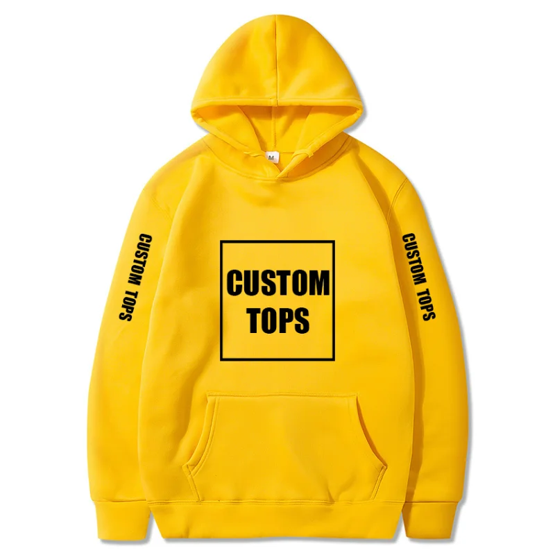 Your OWN Design Text Picture Custom Sweatshirt Unisex DIY Anime Print Hoodies Loose Casual Hoody LOGO Clothing Sportswear