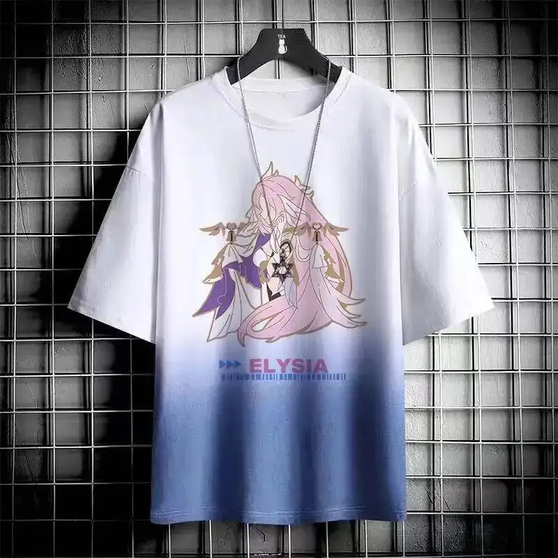 

Anime Game Honkai Impact 3 Cos Bronya Raiden Mei Aponia Seele Durandal Etc. 2024 Crew Neck Comfortable Simple Casual T-Shirt