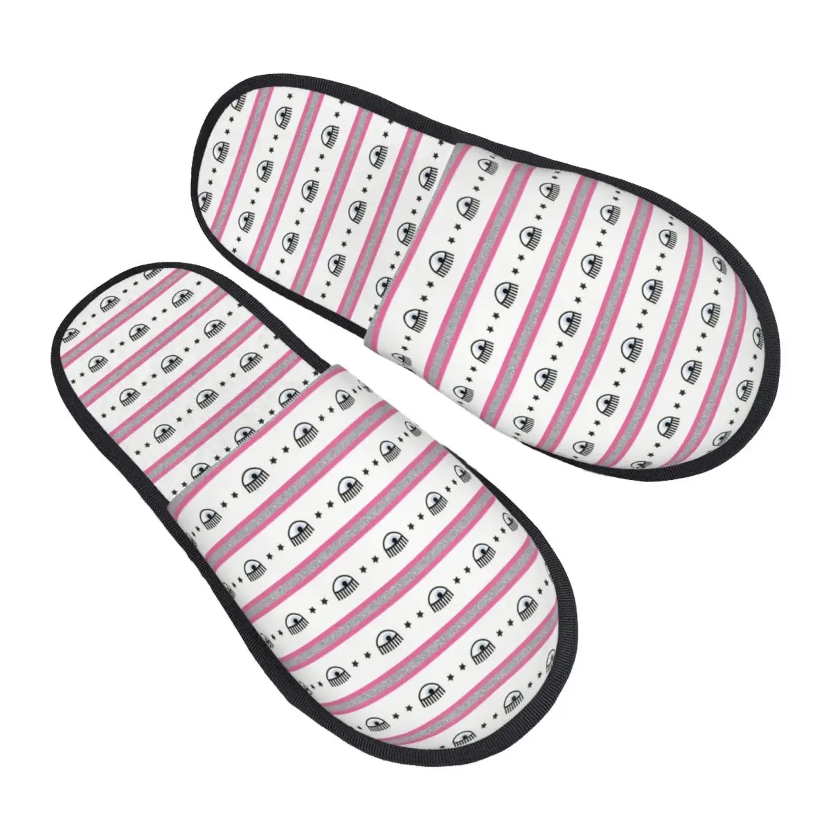

Custom Women Fashion Hot Eyes F-FerragniS C-ChiaraS House Slippers Cozy Warm Memory Foam Fluffy Slipper Indoor Outdoor Shoes