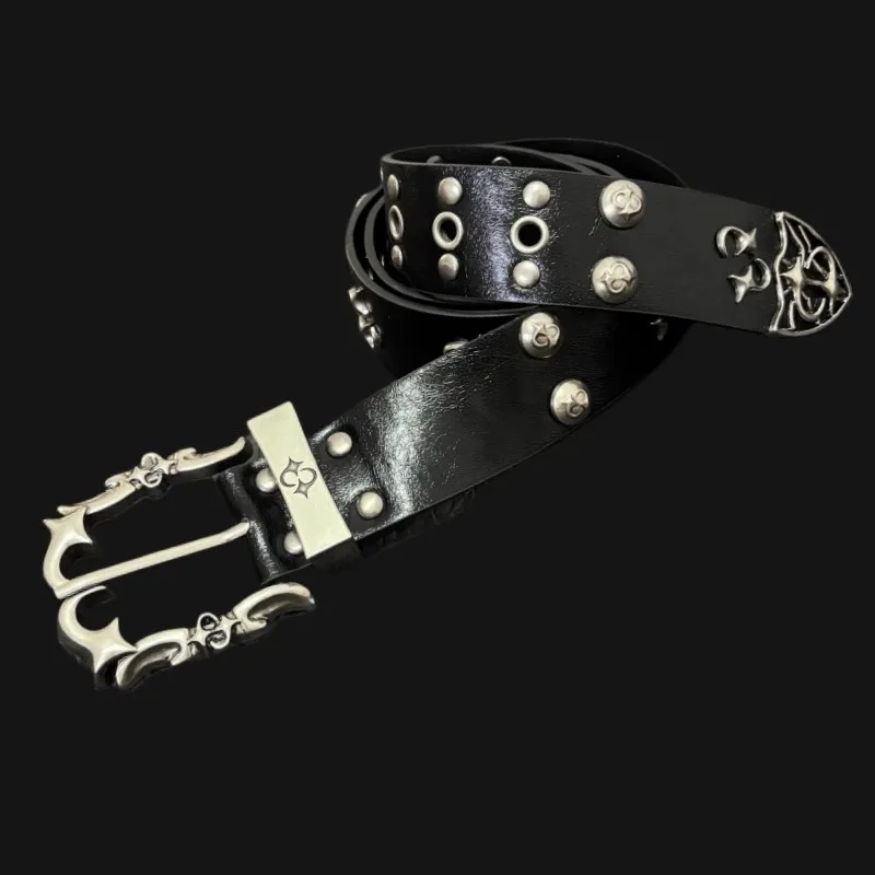 Corsetto in pelle con rivetti vintage da donna Cappotto con fascia da smoking femminile Cintura larga decration J1702