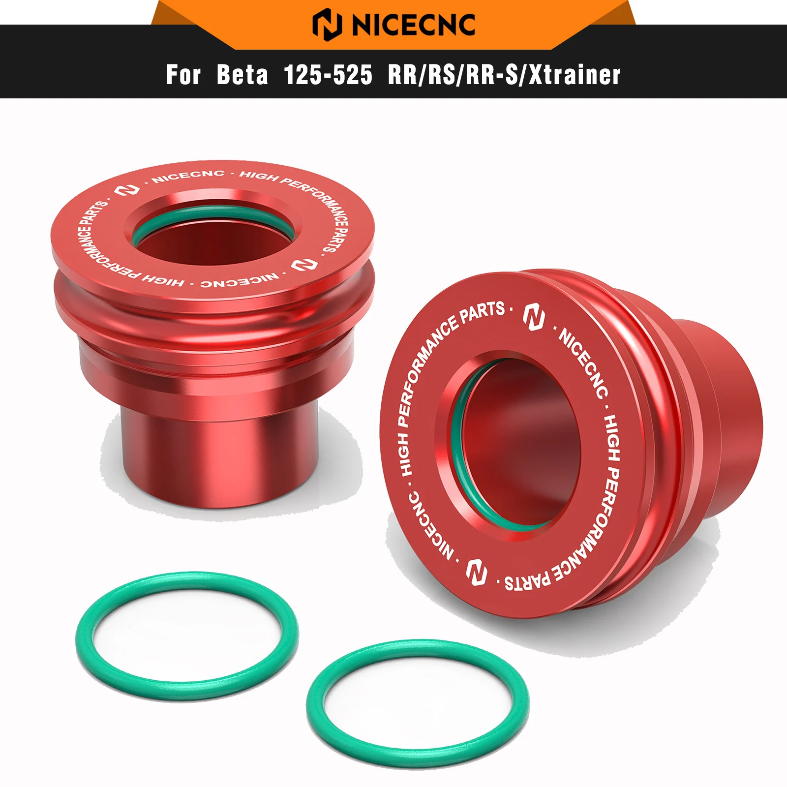 

NICECNC Rear Wheel Spacers Hub Collars For Beta Xtrainer 300 X-trainer 250 2015-2024 RR300 RR250 RR125 RR350 RR390 2013-2024