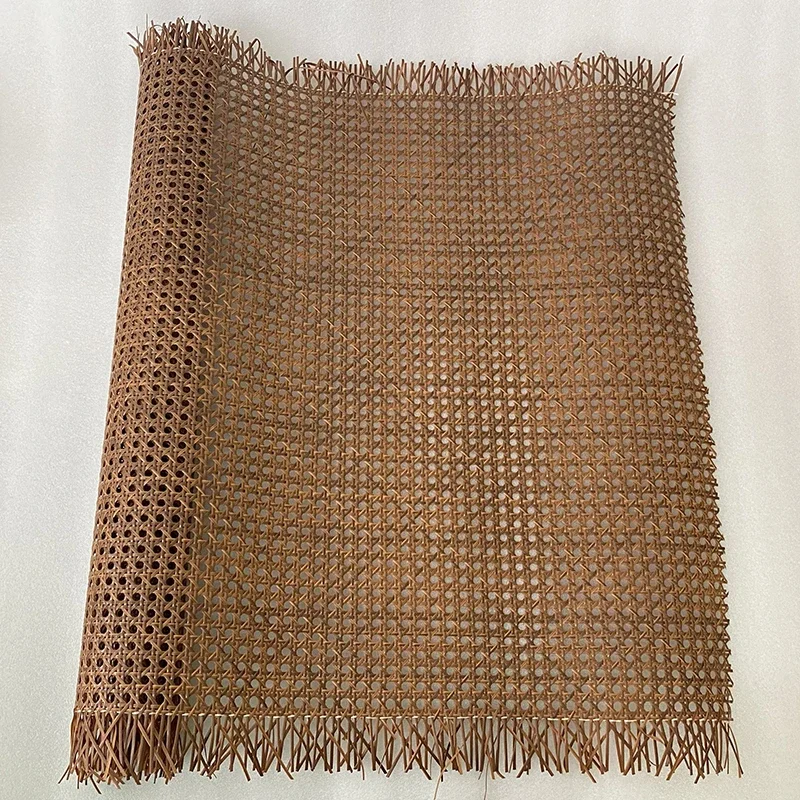 2024 New Colors Indonesian Plastic Rattan Cane Webbing Roll Wicker Sheet Outdoor Chair Table Furniture Repair Material Exclusive