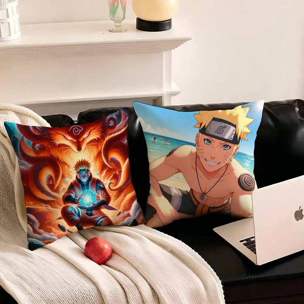 1pc NARUTO Pillow Case Fashion Square Pillowcase Bedroom Sofa Room Ins Decoration Leisure