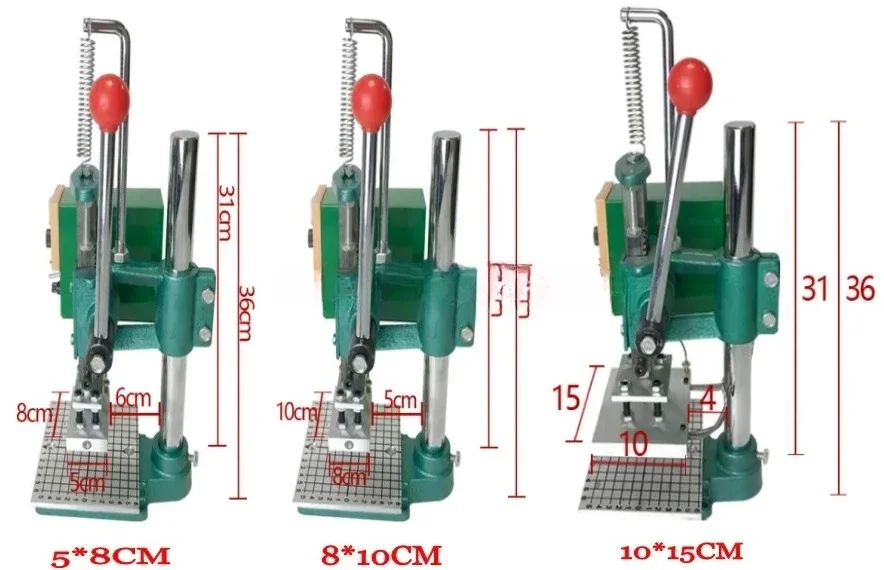 desktop small creasing branding machine leather heat press manual hot stamping machine