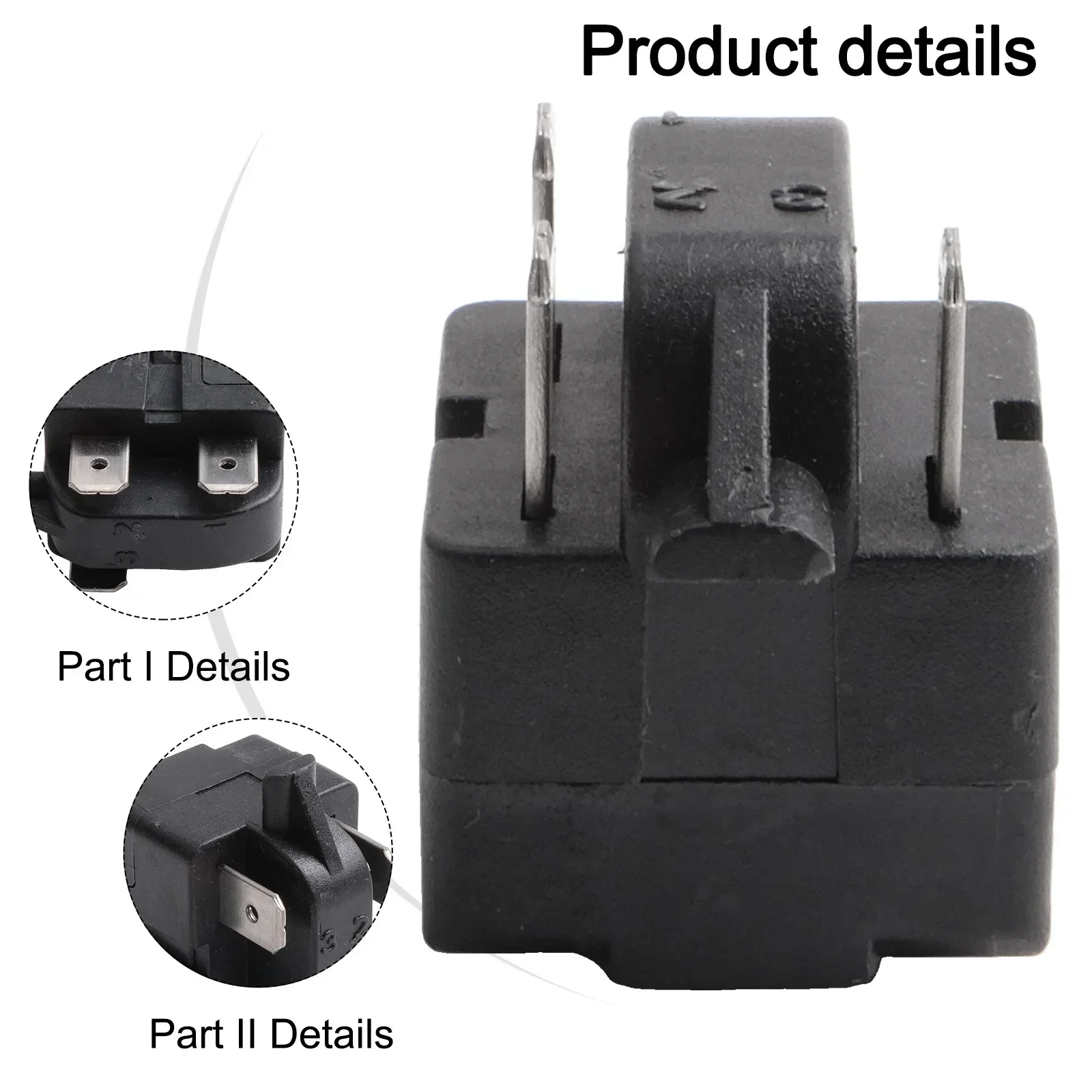 Compressor PTC Starter Overheat Protector QP2-15 Refrigerator Starter Relay Compressor And Freezers Replacement Accessories