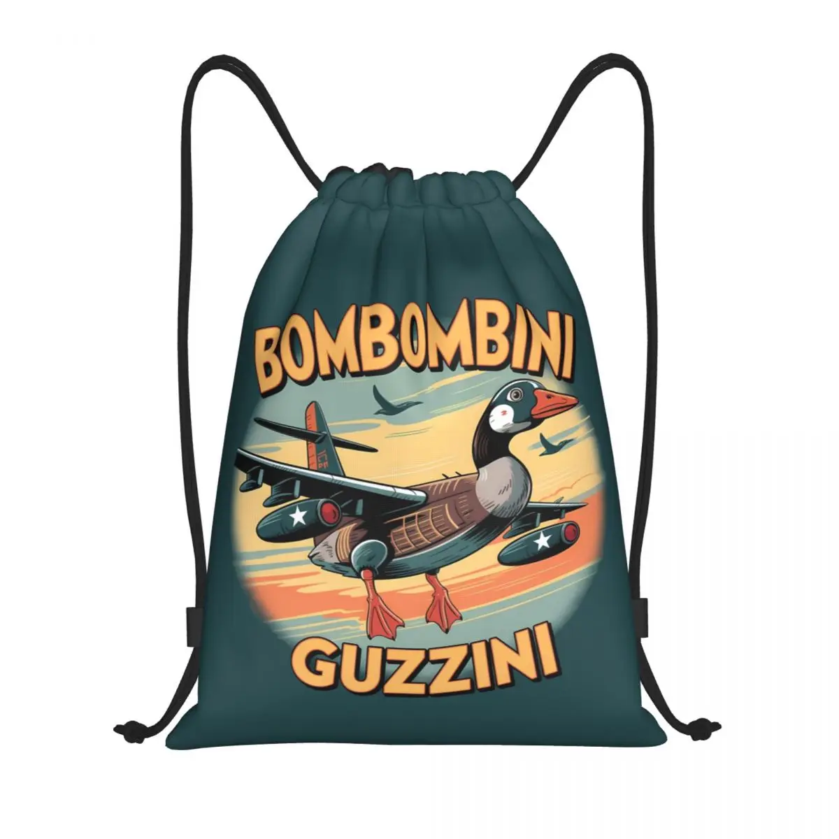 

Bombombini Guzzini итальянский рюкзак Brainrot на шнурке, спортивный рюкзак для спортзала, водонепроницаемая сумка на шнурке для упражнений