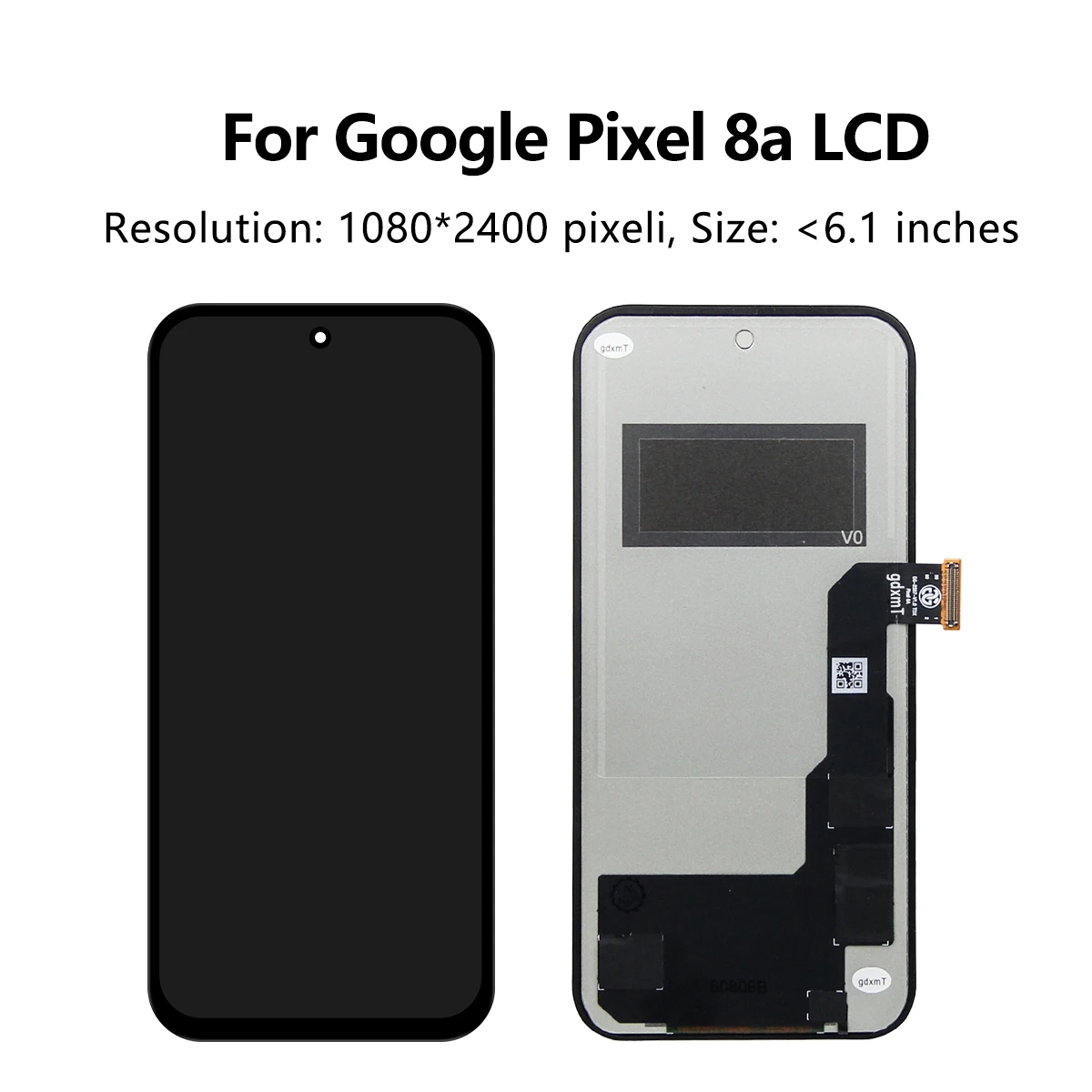 Tested Pixel 8A Display Screen For Google Pixel8A GKV4X G6GPR G8HHN LCD Display Touch Screen Digitizer Assembly Replacement
