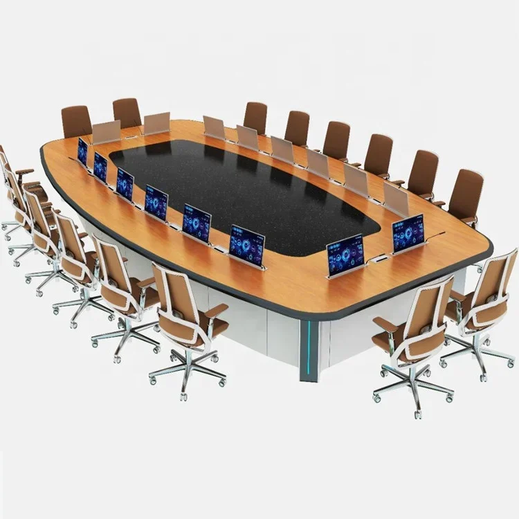 

Factory Price Conference Room Rectangular Meeting Desk Office Conference Table Company Paperless Office Commercial Furniture