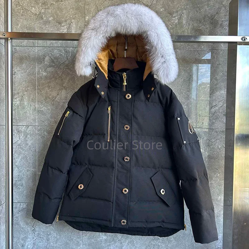 سترة نسائية كندية سفلية، معطف دافئ سميك، سترة نسائية بيضاء مناسبة للمناطق الثلجية الباردة للغاية #1