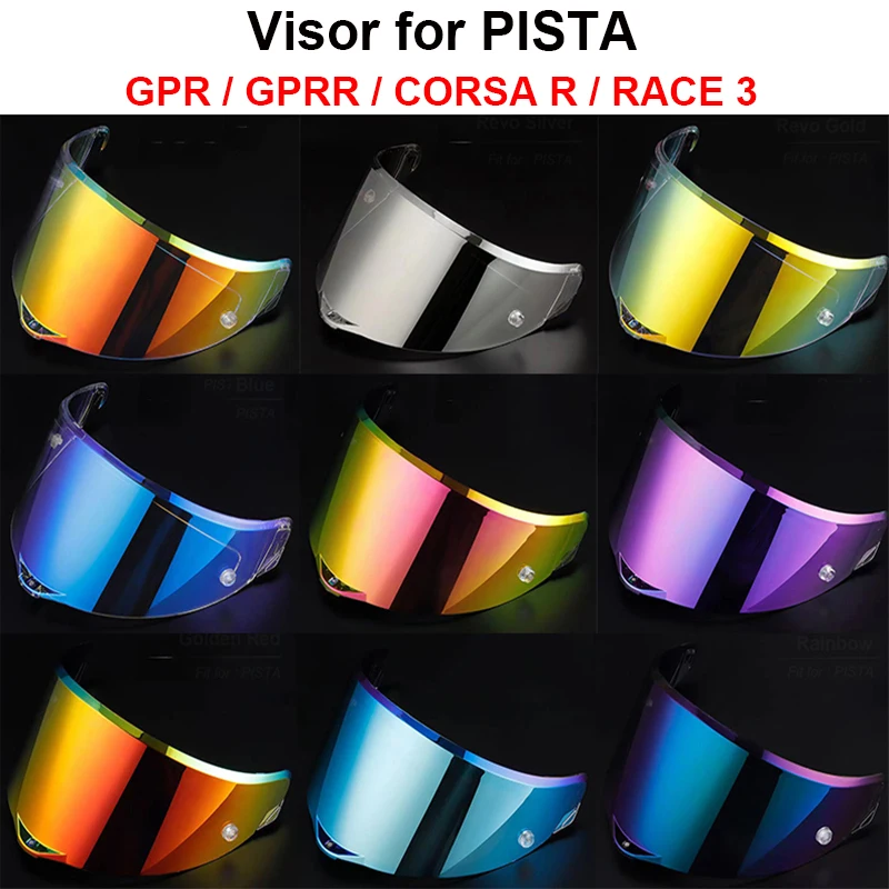 

PISTA Helmet Visor Shield Sunshield for PISTA GPR GPRR CORSA R RACE 3 Full Face Helmet Motorcycle Accessories Capacete De Moto