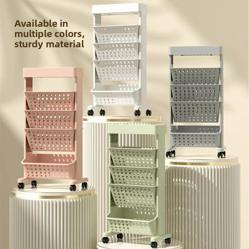 

Multi-Functional Student Desk Side Bookshelf Large Capacity Portable Multi-Layer Book Storage Rack Desk Organizer Plastic Mat...