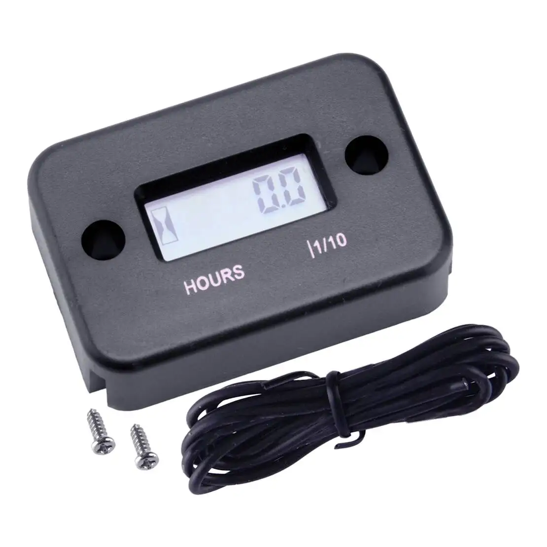 Digital LCD Vibration Hour Counter Operating Hour Counter Engine Hour Meter Universal For Motorcycle Tractor Log Spliter Boat