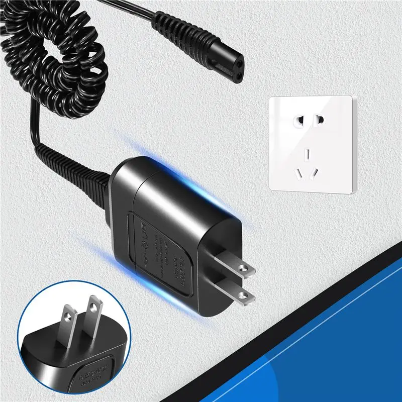 【HIGH GRADE】Power Cord For Braun Shaver Series 7 3 5 S3 For Braun Electric Razor 190/199 Replacement 12V Adapter US Plug