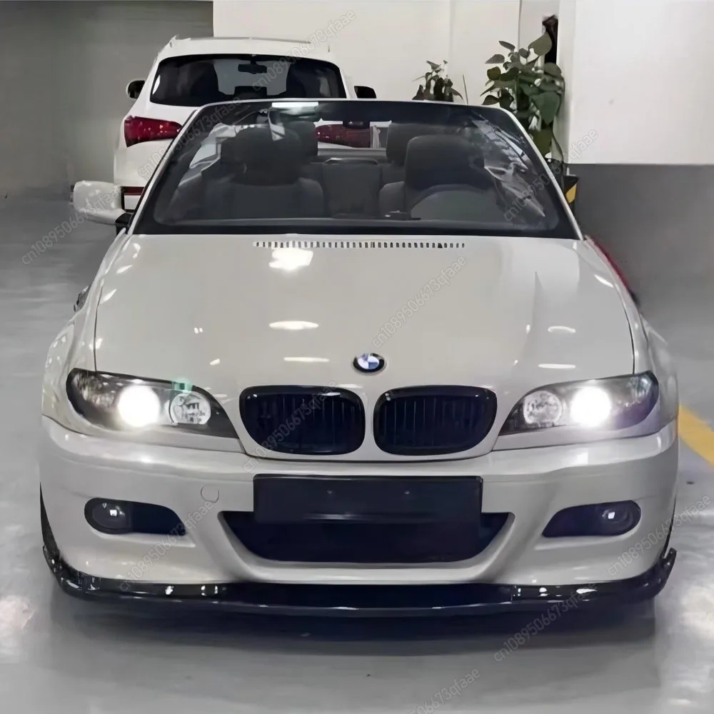 MP Style For BMW E46 M3 Coupe/Cabrio 2001-2006 Car Front Bumper Lip Spoiler Splitter Diffuser ABS Gloss Black Bodykits Tuning