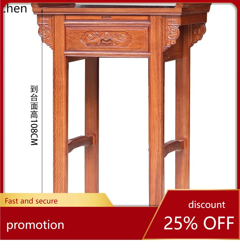 ZML Altar Cabinet Worship Table Ancestor Household Altar Guan Gong Wealth God  Altar Table Cabinet