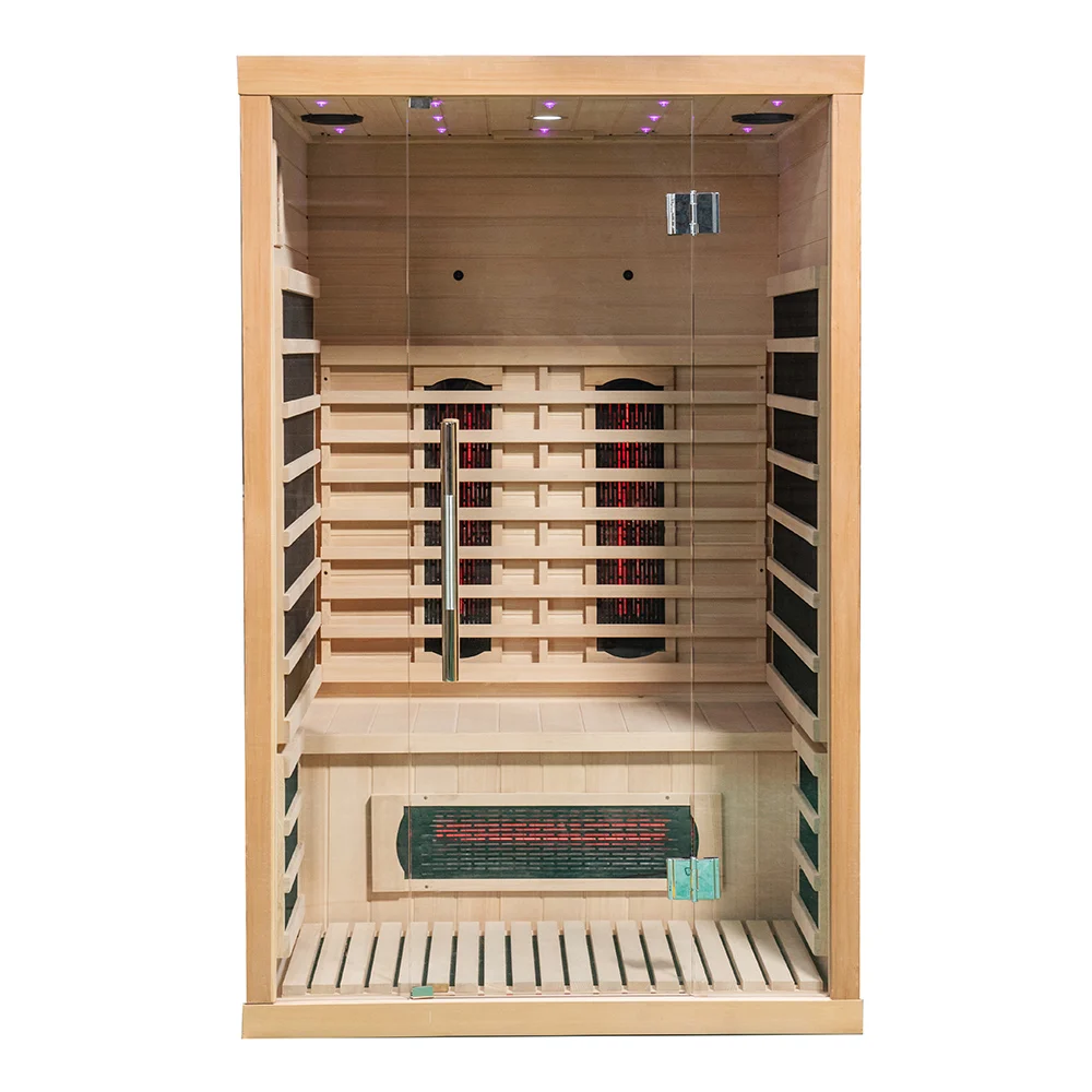

STLFLow Emf Solid Wood 2 People Full Spectrum Infrared Sauna 2 Person Indoor for Sale