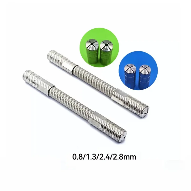 فلاش تريند فكي قابل للتعديل 0.8/1.3/2.4/2.8 مللي متر من الفولاذ المقاوم للصدأ لأدوات إصلاح الساعة ملاقط مزدوجة الأطراف ملزمة عقد ديفي #4