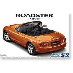 Aoshima 05792 Static Assembled Car Model Toy 1/24 Scale For Mazda NB8C Roadster RS 1999 Car Model Kit