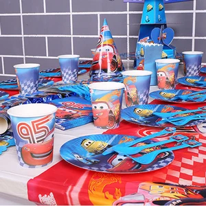 Disney-McQueen Lightning Cars Cake Topper, Kuchendekoration, Flagge, alles Gute zum Geburtstag für Kinder, Babyparty-Vorräte des Jungen 12 Hauptverkaufs -Top -Königin -Kuchen - №9