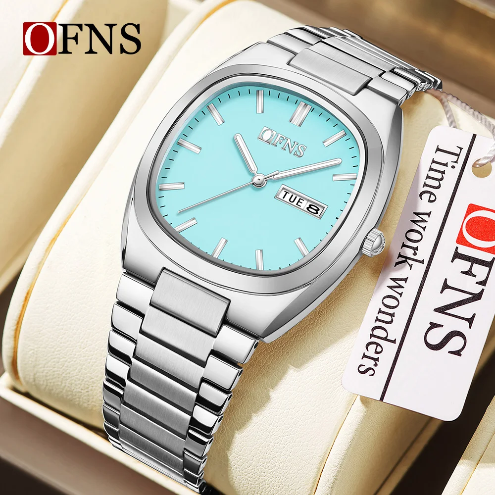 OFNS New 1566 Business Women's Quartz Watch Double Calendar Waterproof Night Light Women's Niche Business Quartz Watch