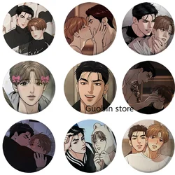 58mm Korean Manga Button Pin Bl Manhwa Jinx Joo Jaekyung Kim Dan Anime Brooch Badge Fans Collect Gift Bag Deocr Fans Collect