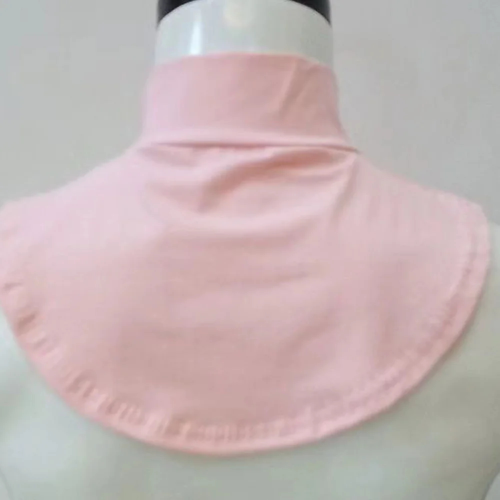 Chemise à Faux Col pour Femme, Simple, Modal, Amovible, Solide, Document, Fond Rond, Demi-Haut, Élégant, Col Roulé