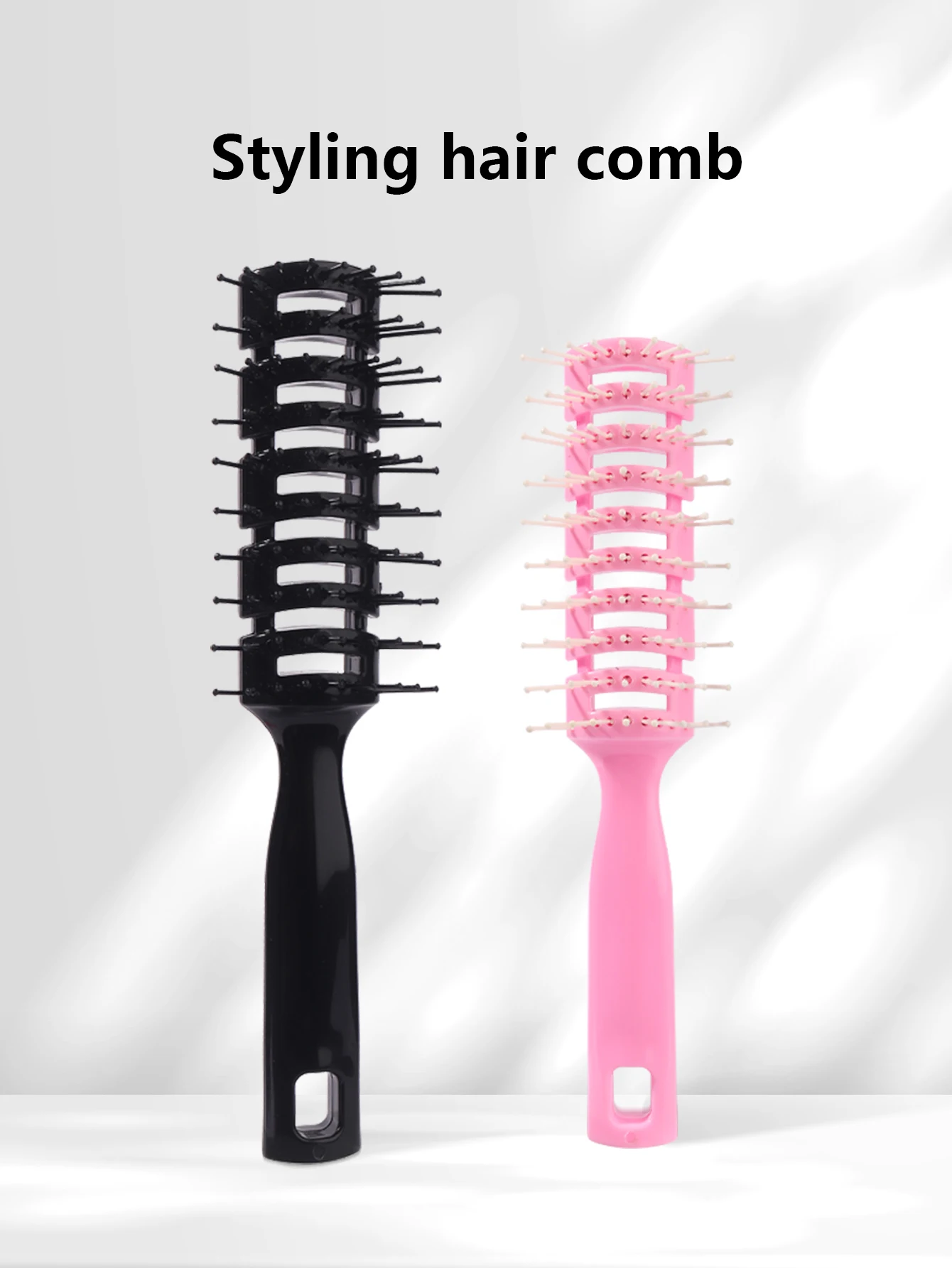 

1piece scalp massage wet hair brush, elastic curly hair durable and smooth hair fluffy hairstyle tool Special for real hair wigs