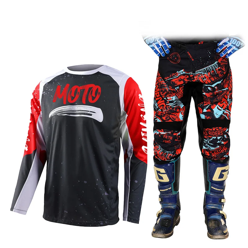 Motocross Jersey Pant Kits Mens Kits Women's MX ATV Enduro Dirt Bike Combo racing suit Enduro mountain Downhill Trail