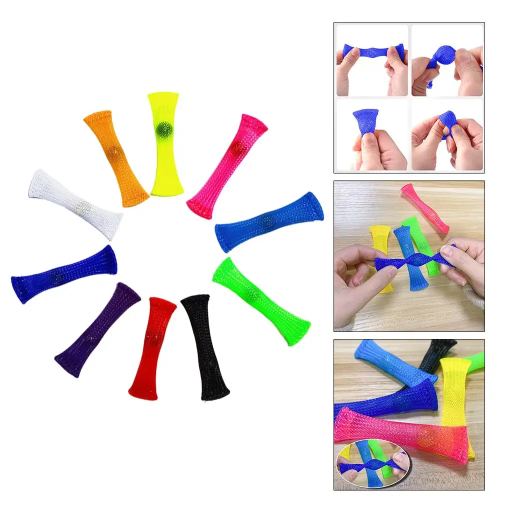 10 ชิ้นของเล่นลูกหินลูกบอลความดันบรรเทาป้องกันความเครียดสีสุ่ม