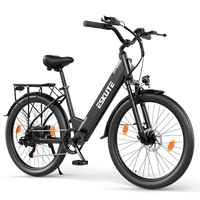 ESKUTE C100 + Adult Electric Bicycle, 250W city ebike, 36V 13AH E-bike, 26-inch tire commuting electric bicycle
