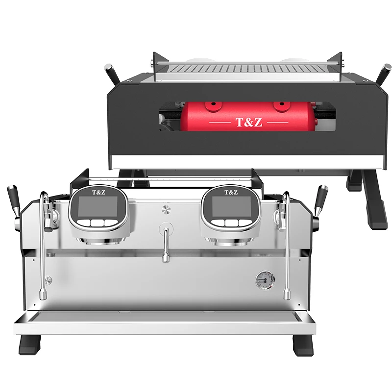 Professional Electric Stainless Steel 2 Group Semi-Automatic Espresso Machine Commercial Use 240 Cup/Hour Capacity