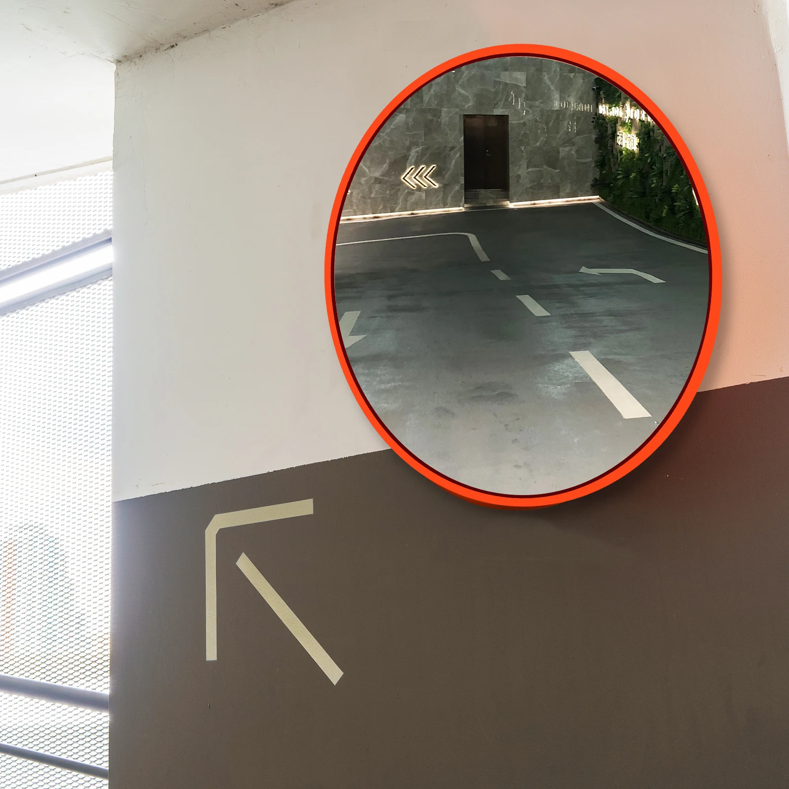 Espejo convexo Espejo gran angularEspejo de tráficoEspejo de seguridadEspejo de monitoreoEspejo panorámicoEspejo de esquina de punto ciego 30cm 45cm
