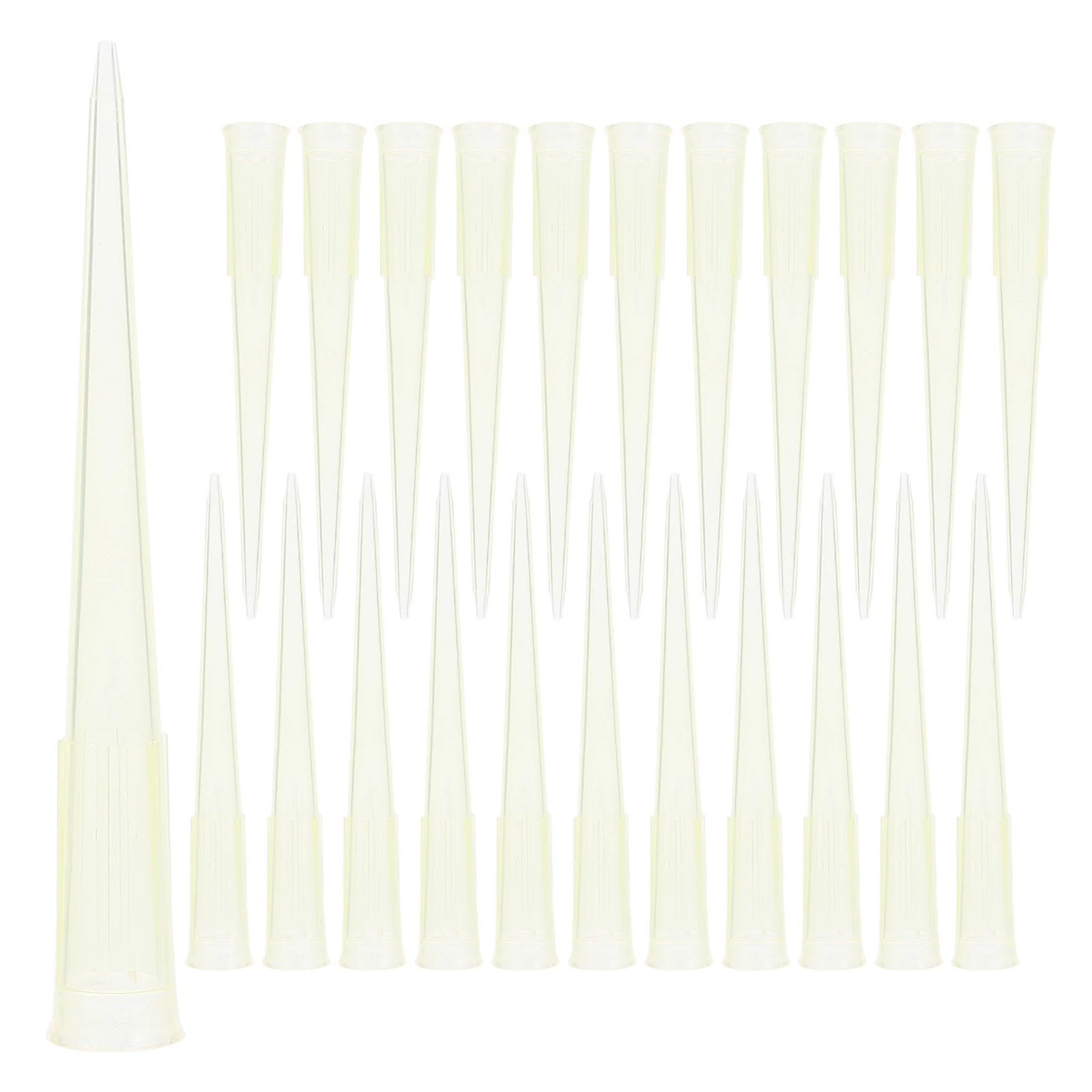 

25pcs Plastic Dispensing Needle High Viscosity Silicone Yellow Glue Adjustable Cuttable Precision Dispenser Tips For Chemical