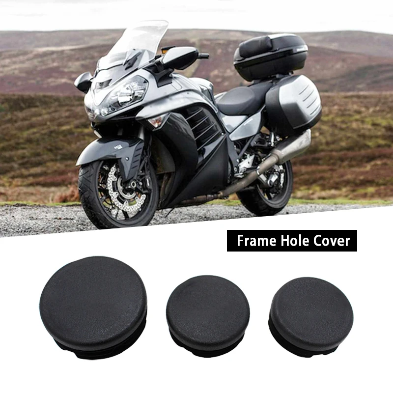 

3PCS Frame Hole Cover Caps Plug Decorative Set Fit For Kawasaki GTR1400 GTR 1400 2007-2023 2022 2021 2020 2019 2018 2017