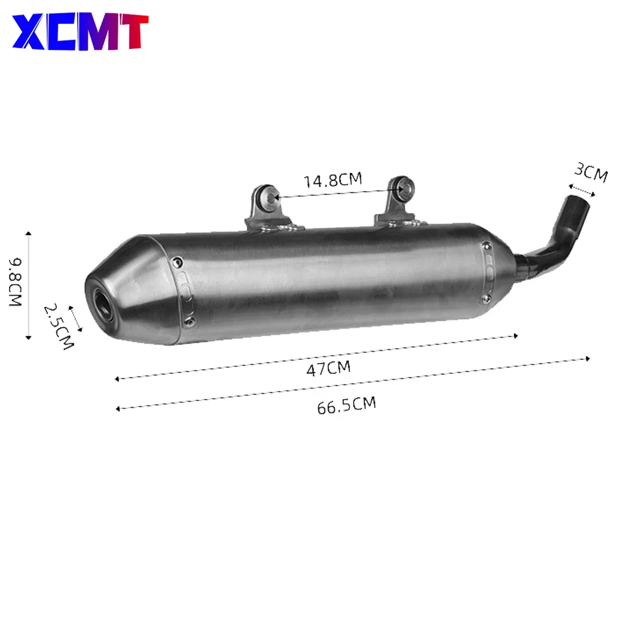 Motorcycle Exhaust pipe modification accessories with dual exhaust tailpipe For KTM EXC250 EXC300 2020 2021 2022 2023