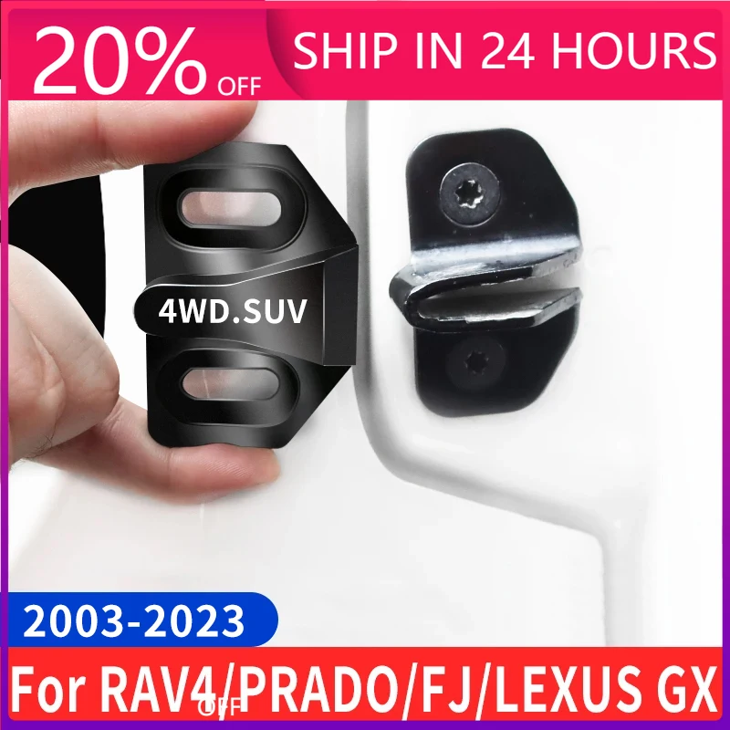 NEW For Toyota Prado 150 RAV4 Tailgate Lock Cruiser FJ Lexus GX Luggage Lock Rear Door Shockproof Anti-Abnormal Sound Accessorie