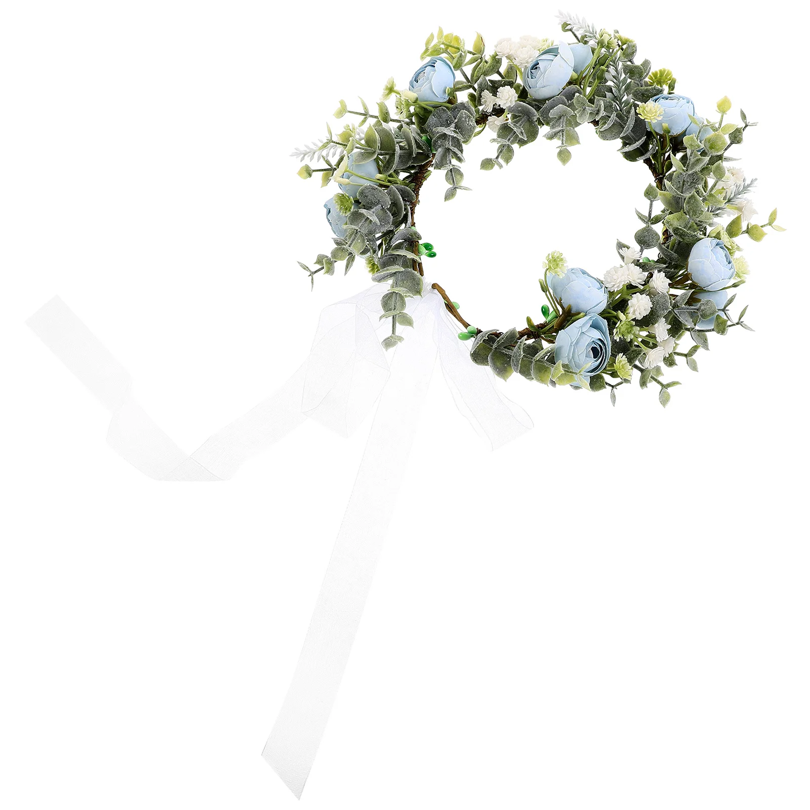 

1Pcs Bridal Flower Hair Hoop Cloth Wreath Light Handmade Headpiece for Wedding Party Bridal Headwear