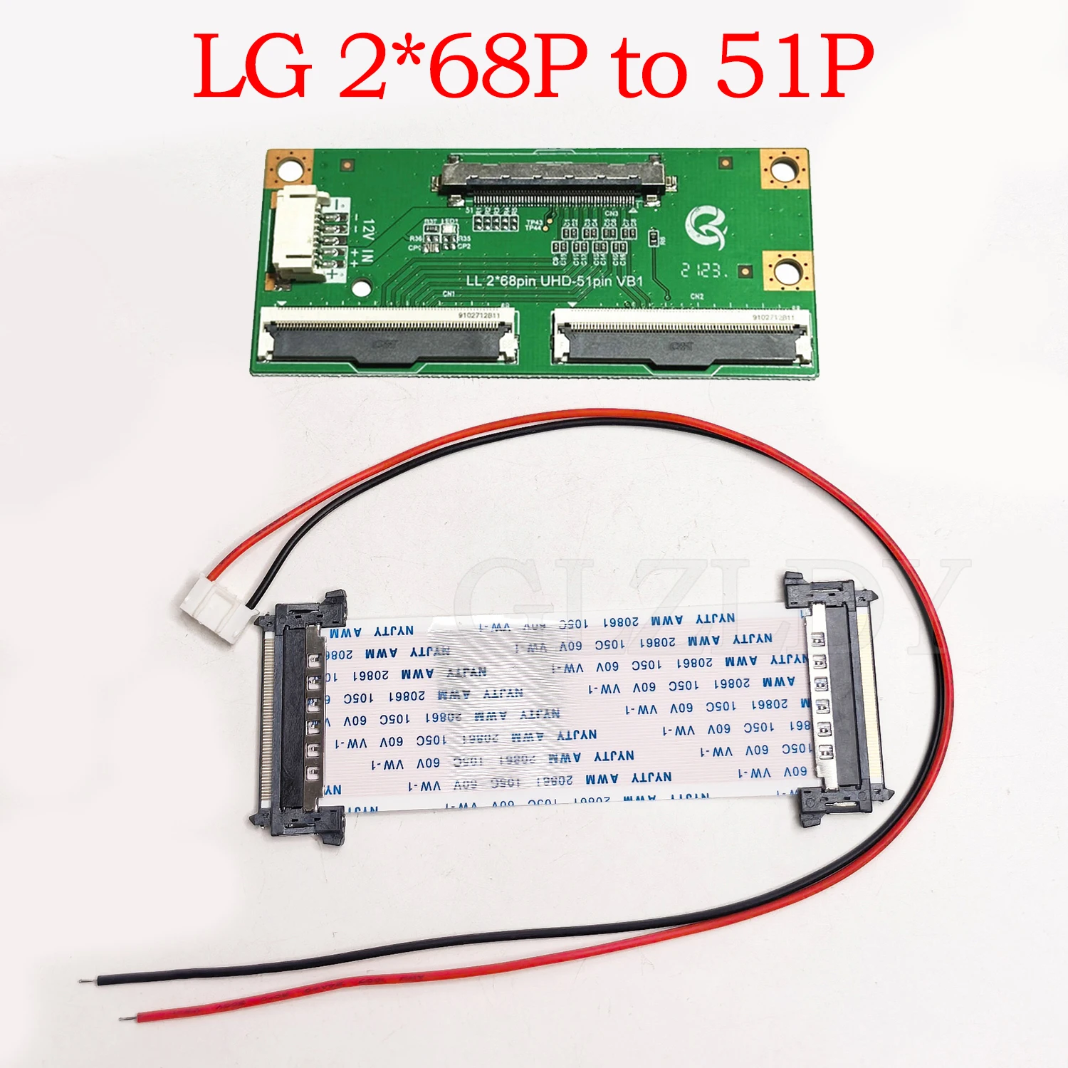 Para LG FPC 2x68P UHD-51Pin VB1 placa adaptadora LG AU 2x60P UHD-51pin VB1 adaptador Clip V por una placa adaptadora de pantalla de TV LCD