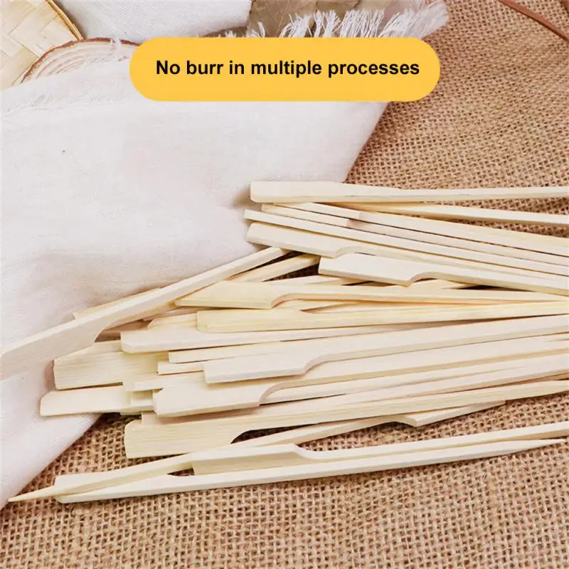 100PCS/set Bamboo Stick Barbecue Kebab Stick Barbecue Mini Sugar Gourd Bamboo Skewer Fruit Food Commercial Bamboo Stick