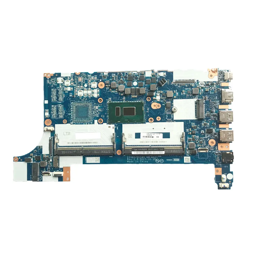 Lenovo Thinkpad E480 E580 노트북 마더보드 i3 i5 i7-7th/8th Gen CPU DDR4 UMA 01LW193 테스트용 EE480/EE580 NM-B421 마더보드