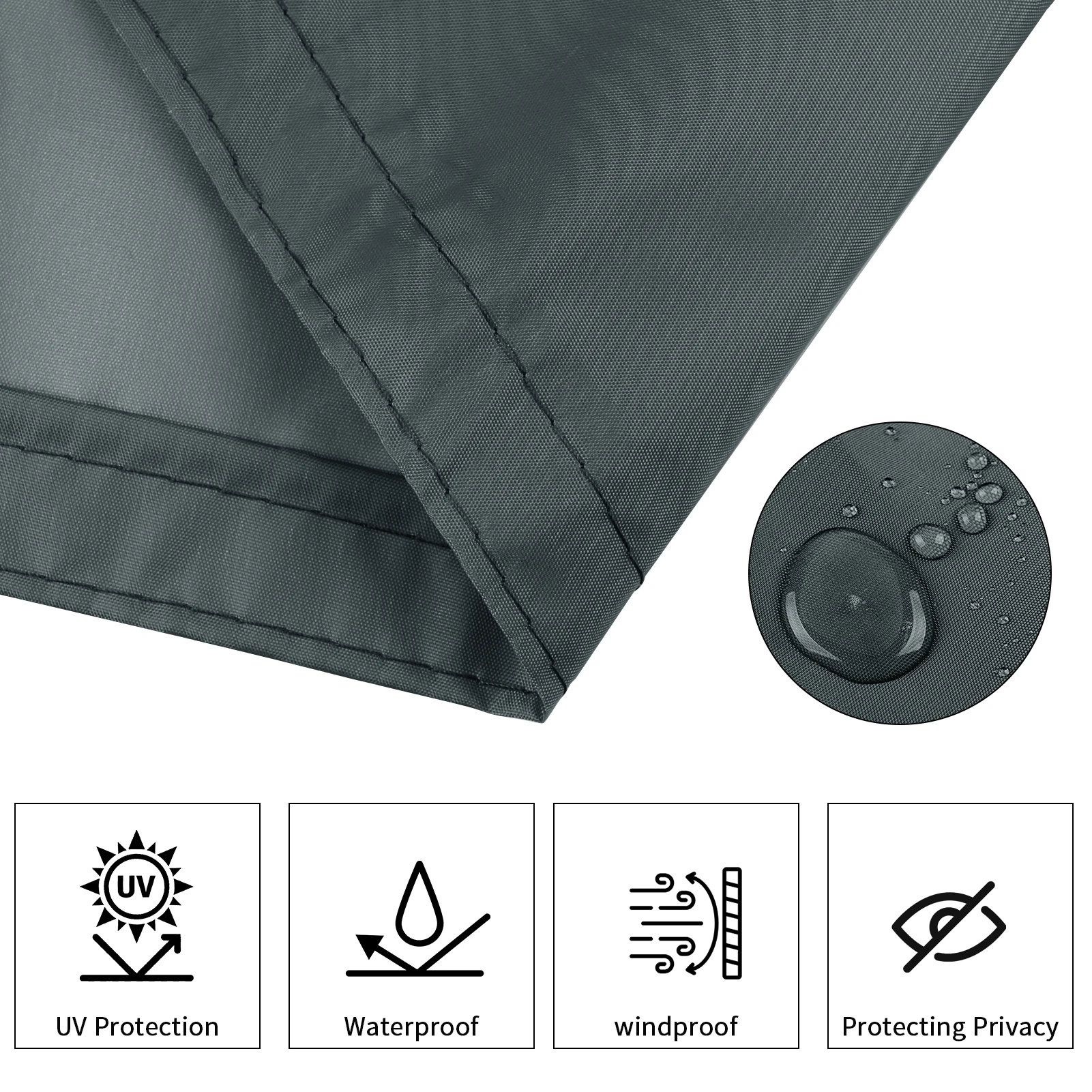 Balcony Privacy Screen Fence Cover UV Protection Water-Resistant Shield Shade Cloth for Deck Patio Backyard Garden Outdoor Pool