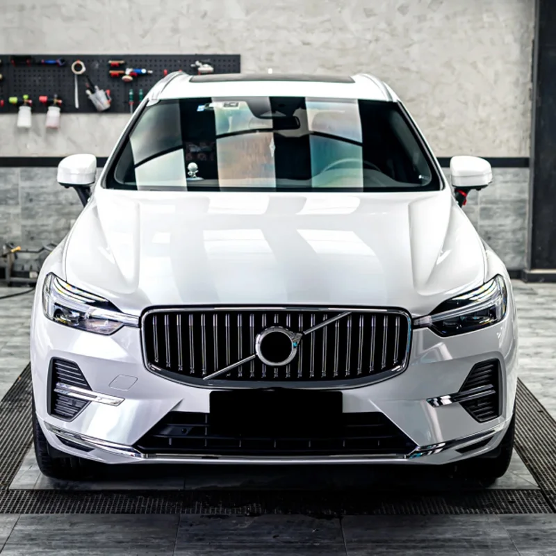 PET High Gloss Pearl White Vinyl Wrap Film DIY Roll Sheet Air-Release Adhesive Decal Sticker Motorbike Car Wrapping Foil