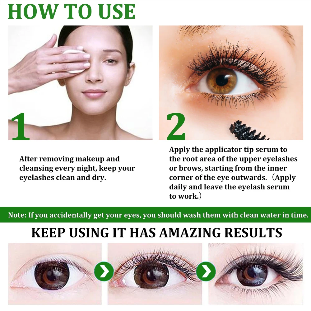 Siero per la crescita delle ciglia Fast 7 Days Eyelash Enhancer Products ciglia più piene e spesse Enhancer liquido per la crescita rapida delle ciglia