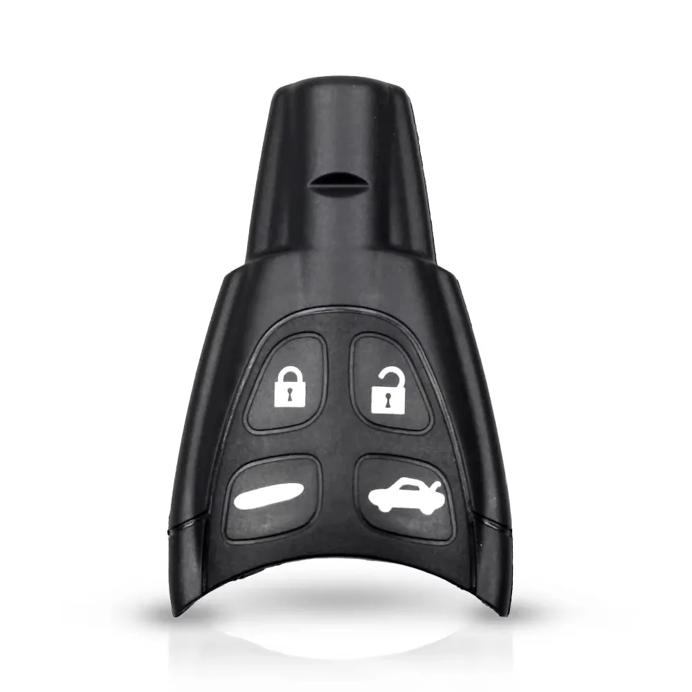 Practical Replacement Car Key Cover ABS 4 Buttons Remote Smart Key Case Black Key Fob Cover For Saab 9-3 93