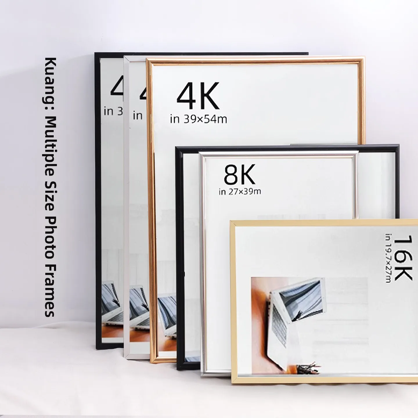 Black Aluminum Alloy Poster Frame 4K Picture Frame 2K Photo Frame A1 Puzzle Display Frame Modern Simple Style Home Decor